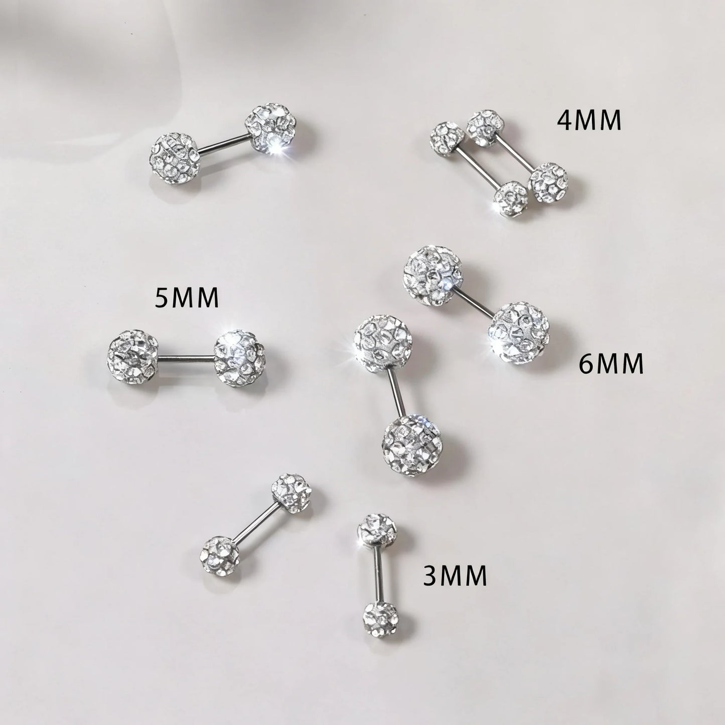 🌟 Sparkling Diamond Ball Stud Earrings 🌟