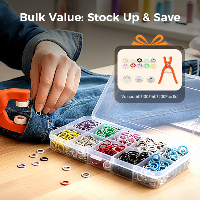 š„Metal Snap Buttons with Fastener Plier Tool Kit