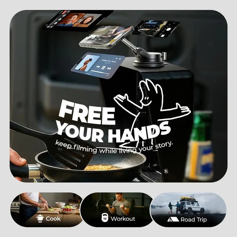 🔥Buy More Save More🔄360° Adjustable Vacuum Magnetic Phone Holder📱🚗