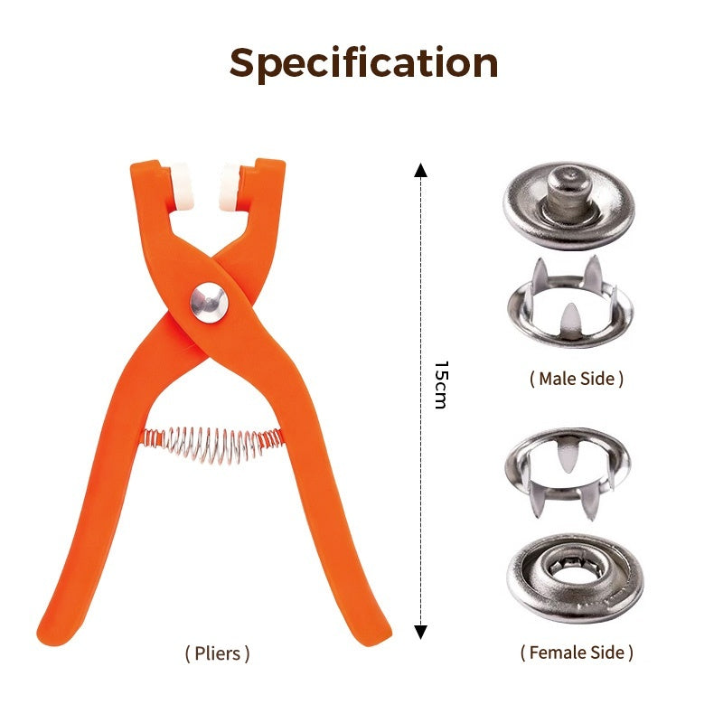š„Metal Snap Buttons with Fastener Plier Tool Kit