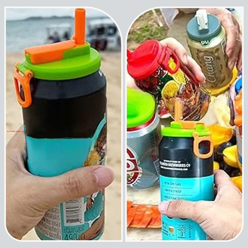 🔥🍹HOT SALE🥤🔥Soda Can Lid with Straw - Effortless Sipping Party Favorite Eco-Chic