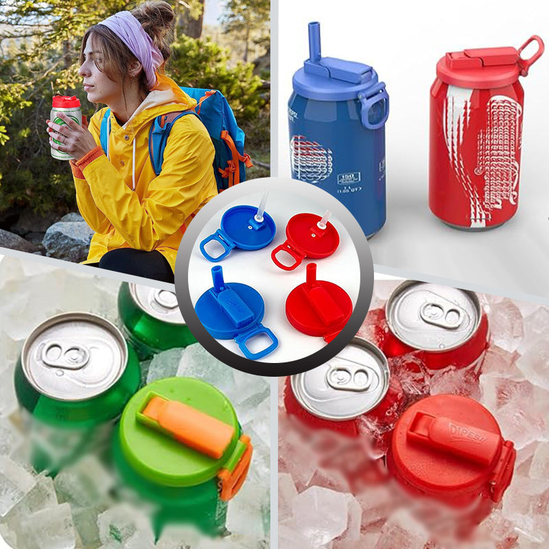 🔥🍹HOT SALE🥤🔥Soda Can Lid with Straw - Effortless Sipping Party Favorite Eco-Chic