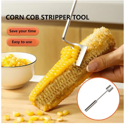 🌽50% off for a limited time - Stainless Steel Corn Grater with Easy-to-Clean Long Handle
