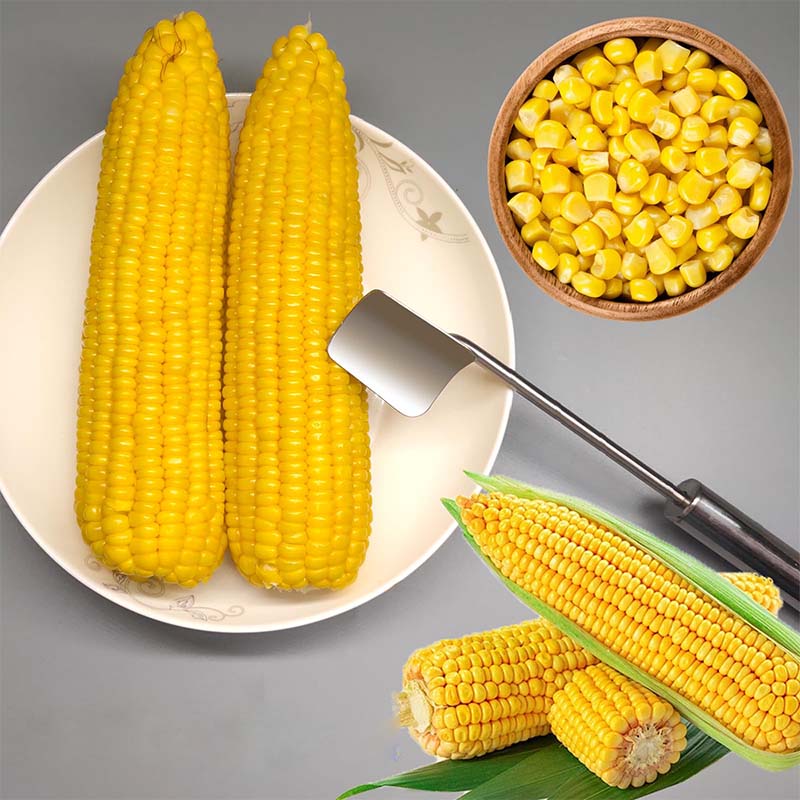 🌽50% off for a limited time - Stainless Steel Corn Grater with Easy-to-Clean Long Handle
