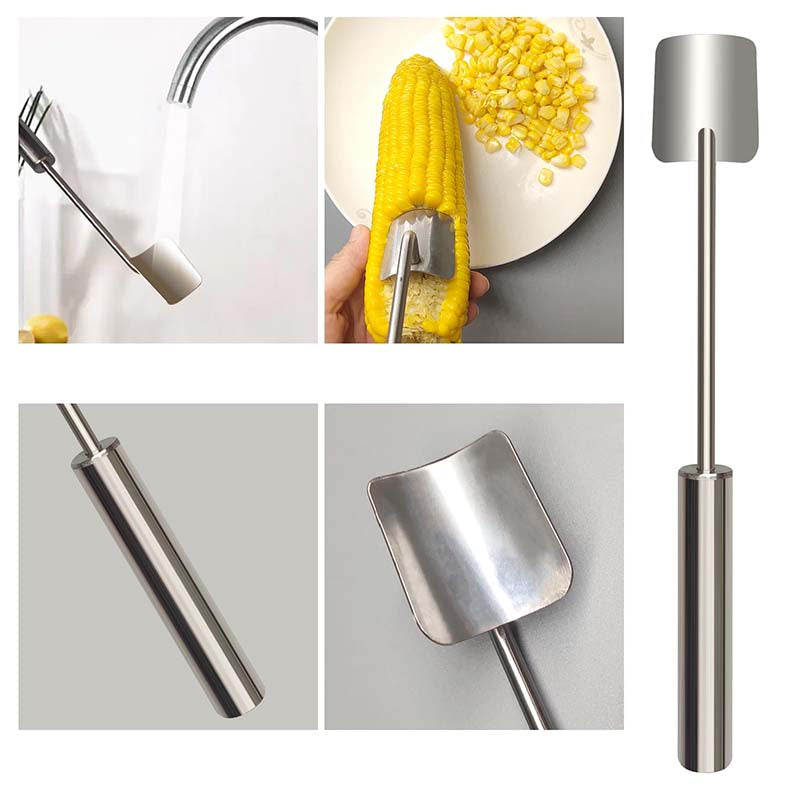 🌽50% off for a limited time - Stainless Steel Corn Grater with Easy-to-Clean Long Handle