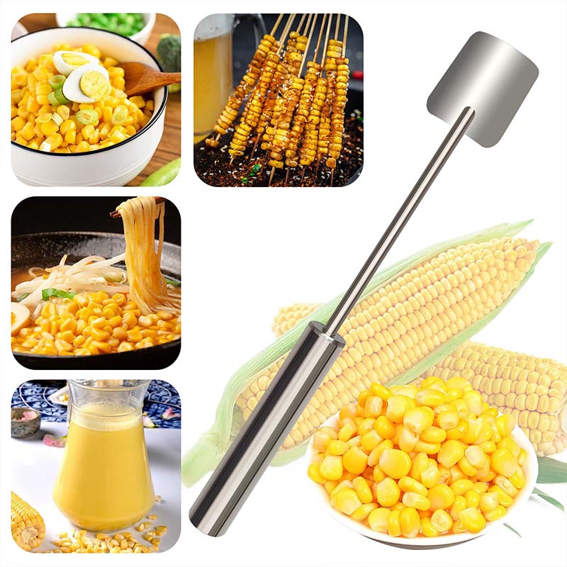🌽50% off for a limited time - Stainless Steel Corn Grater with Easy-to-Clean Long Handle