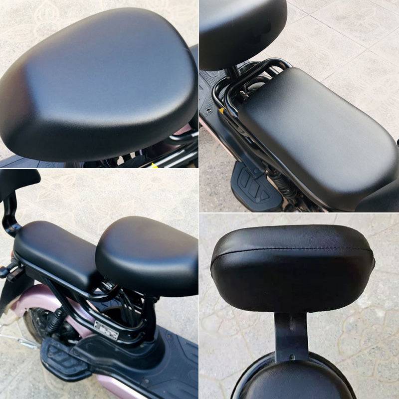 🔥Buy 1 Get 1🔥🛵💧 Waterproof Artificial Leather Seat Cover for Electric Moped - Stylish Protection Buy More Get More Ride with Confidence