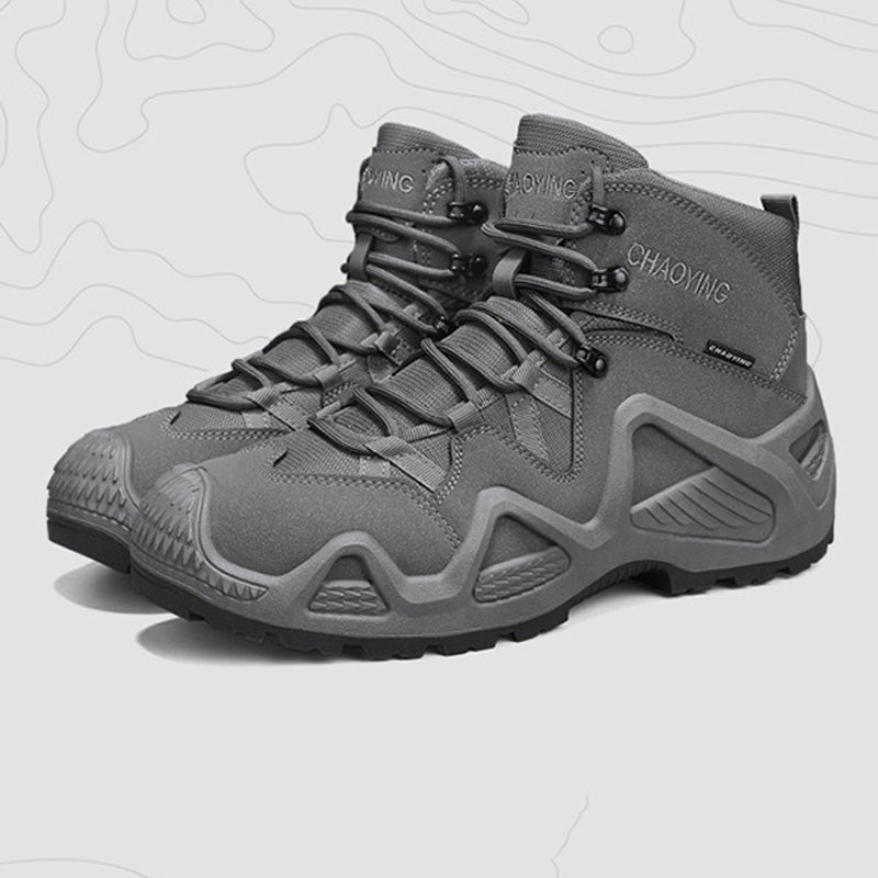 🥾Military-grade quality waterproof and non-slip men's outdoor mesh hiking shoes