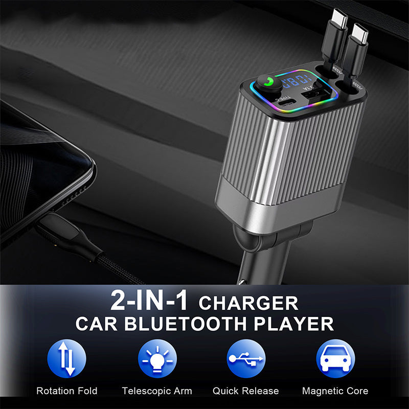 2-In-1 Charger & Car Bluetooth Player