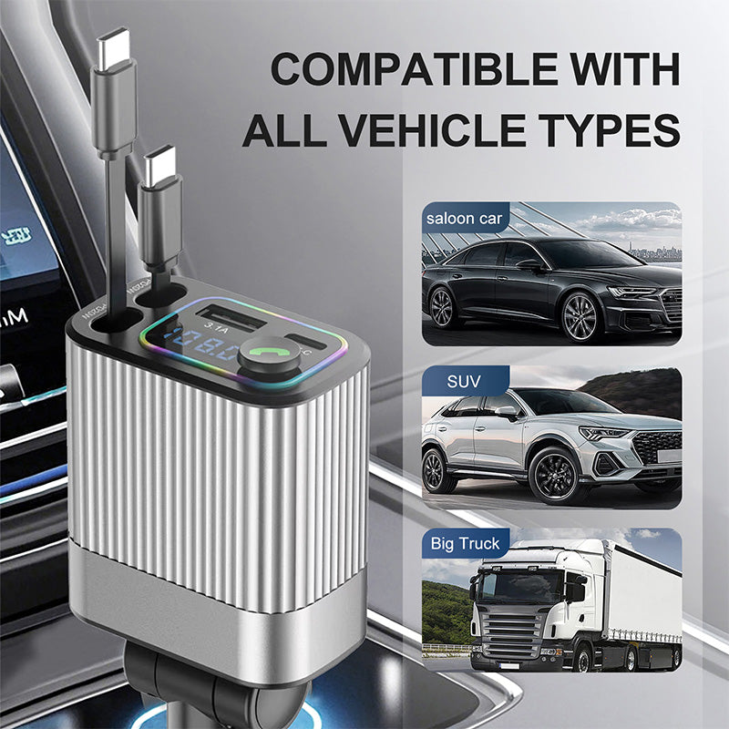 2-In-1 Charger & Car Bluetooth Player