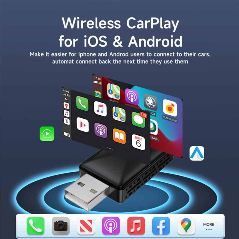 Wireless CarPlay Box with USB Port