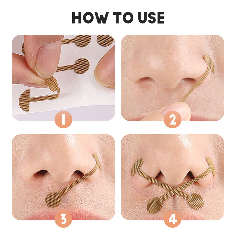 Elastic Dumbbell-Shaped Nasal Wing Patch