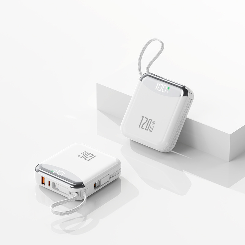 120W Super Fast Charging Power Bank with Cables