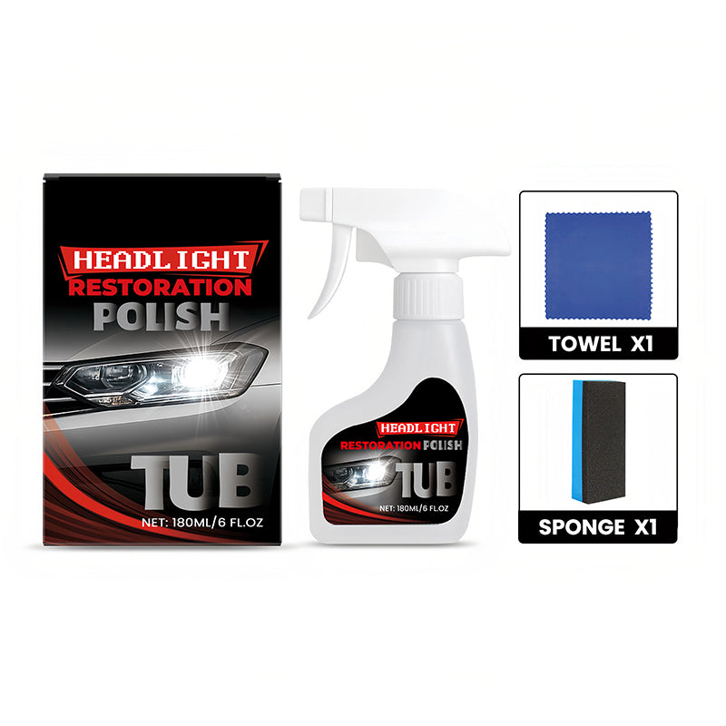 180ml Professional Car Headlight Restorer with Sponge