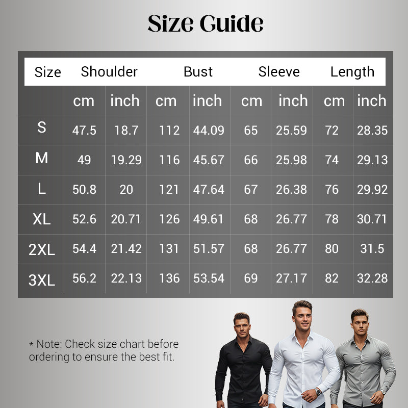 Men's Solid Color Lapel Long Sleeve Button-Down Shirts