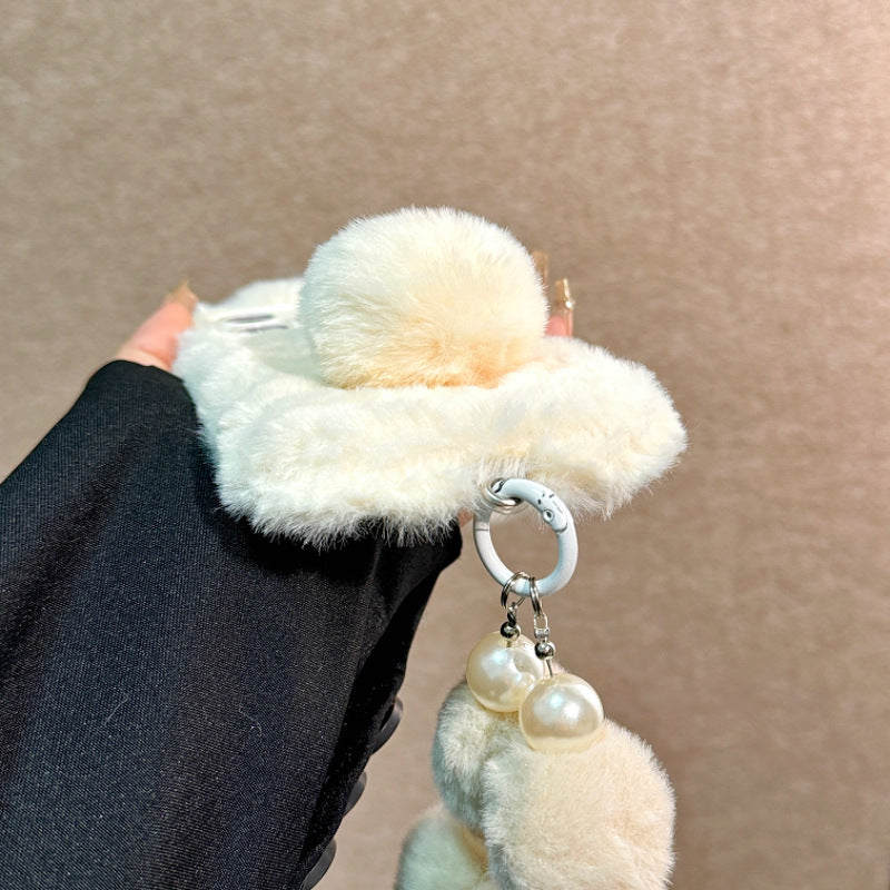 Plush Rabbit iPhone Case - Includes a Free Plush Bracelet