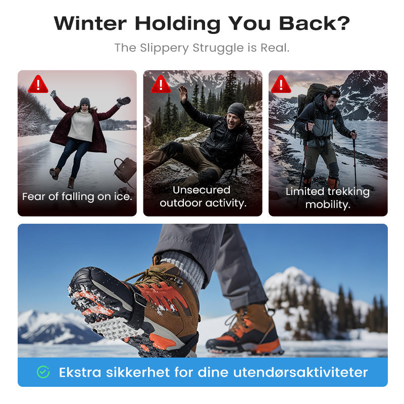 ❄️Durable Anti-Slip Ice Cleats Set for Shoes