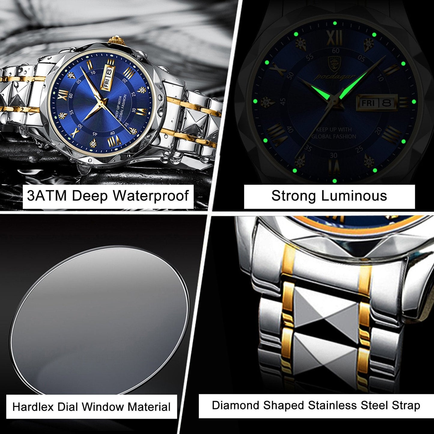 🎁Last day special, 50% off🔥2025-Christmas Hot Sale🎁 Waterproof Top Brand Luxury Man Wristwatch With Luminous
