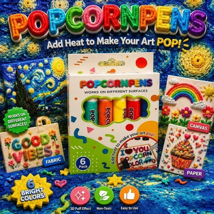 🎁🔮Magic Pen – Piirrä 3D-kuvia yhdellä vedolla!🎄 Tee-se-itse-kuplapopcorn-piirtokynät & Osta 3, maksa 2 🔥