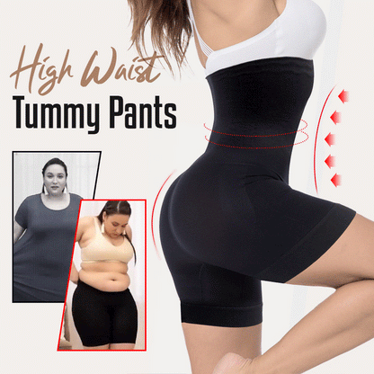 Pantalones abdominales de talle alto