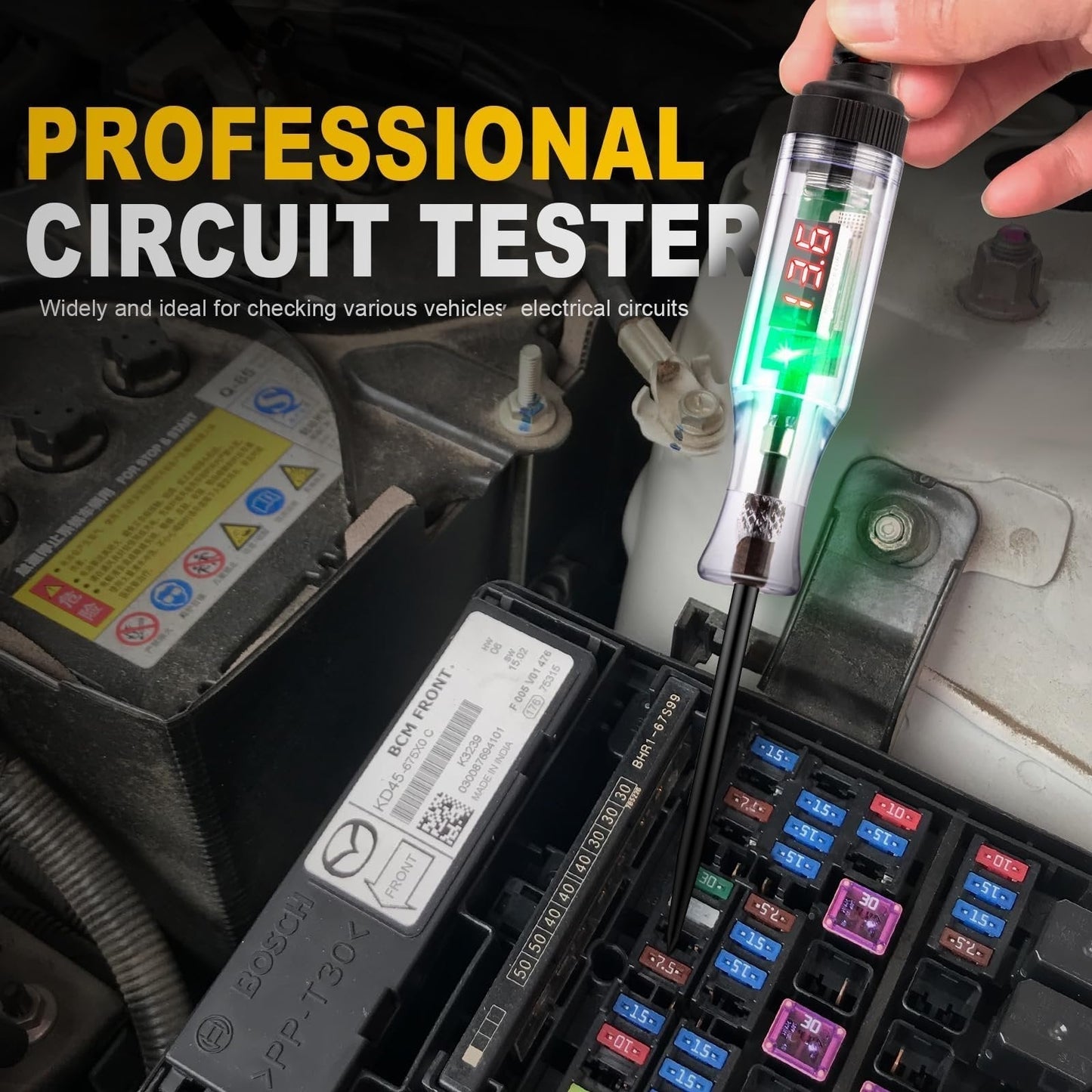🔥Hot Sale 50% OFF🔥Heavy Duty 5-90V Digital LED Circuit Tester