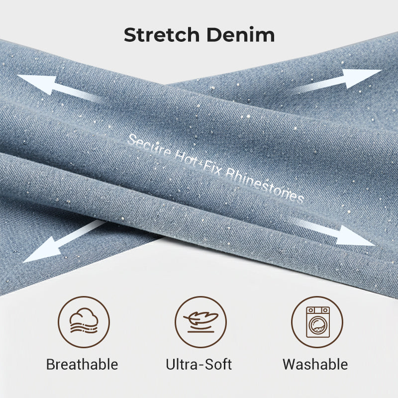 ✨50% OFF✨Straight Leg Jeans With Rhinestones