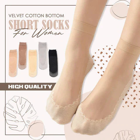 Invisible Slip-resistant Crystal Silk Socks