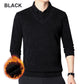 🔥Hot Sales - 49% OFF🎉Men's Plush Warm Fake 2-Piece Knitted Shirt