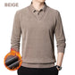 🔥Hot Sales - 49% OFF🎉Men's Plush Warm Fake 2-Piece Knitted Shirt