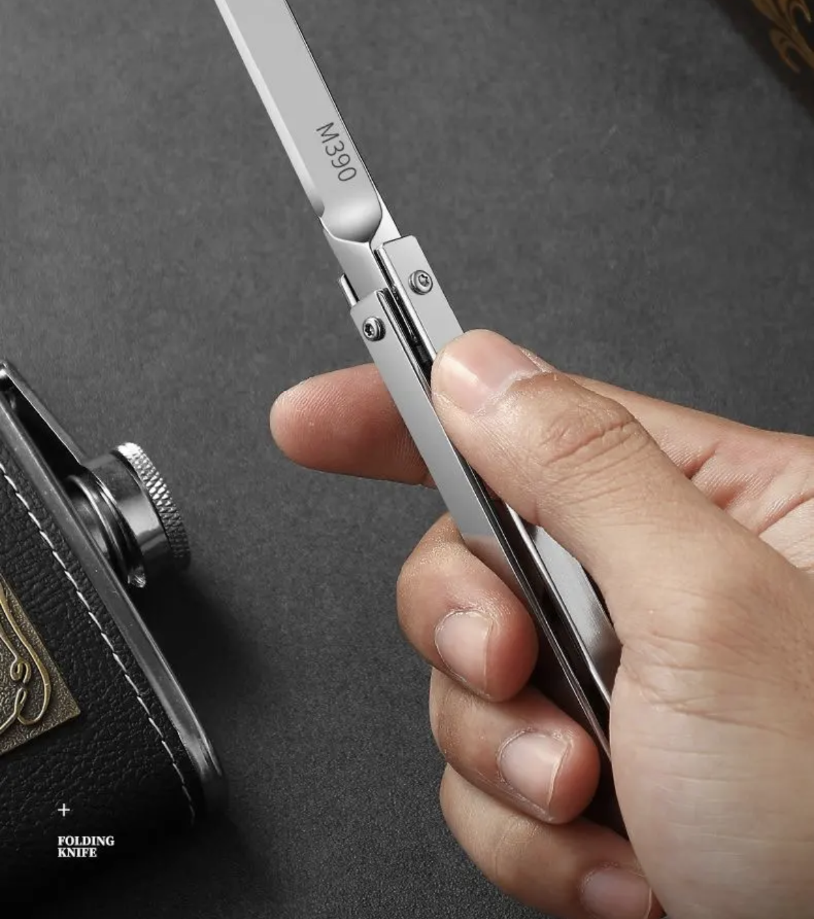 🔥Solange der Vorrat reicht 40 % Rabatt!🎉M390 CNC Folding Broken Window Pocket Knives