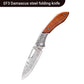 Multi-Functional Sharp Camping Damascus Folding Knife