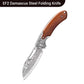 Multi-Functional Sharp Camping Damascus Folding Knife