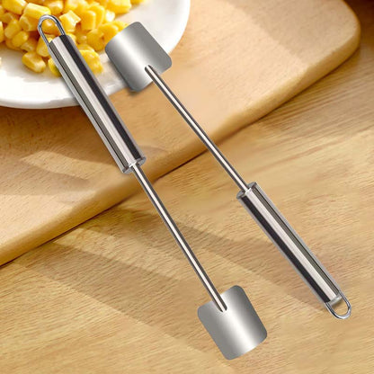🌽50% off for a limited time - Stainless Steel Corn Grater with Easy-to-Clean Long Handle