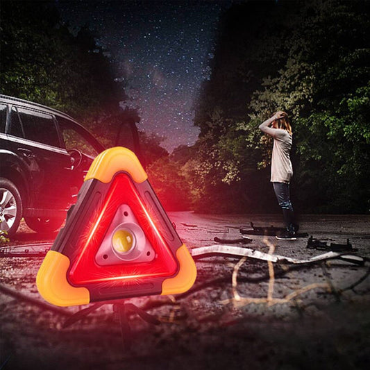 🔥2025 New Arrival🔥 3-IN-1 solar emergency triangle warning light at the roadside
