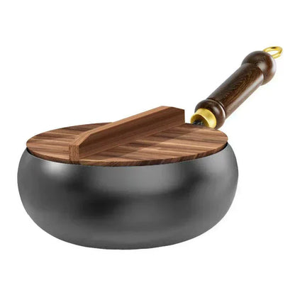 🍳Uncoated Thick Iron Pot