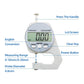 ⏳Time-limited Special⌛Digital Display Thickness Gauge Zinc Alloy Electronic LCD