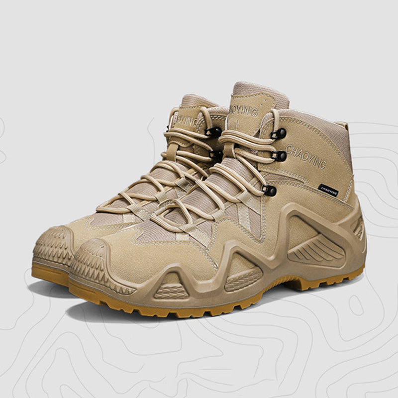 🥾Military-grade quality waterproof and non-slip men's outdoor mesh hiking shoes