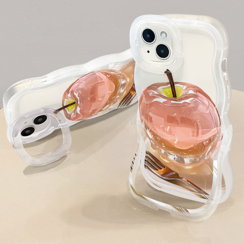 🔥 Hot Sale 40% OFF💕Apple Pattern Transparent Phone Case for iPhone