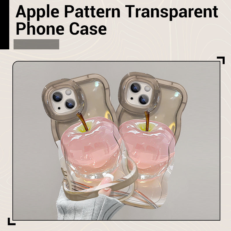 🔥 Hot Sale 40% OFF💕Apple Pattern Transparent Phone Case for iPhone