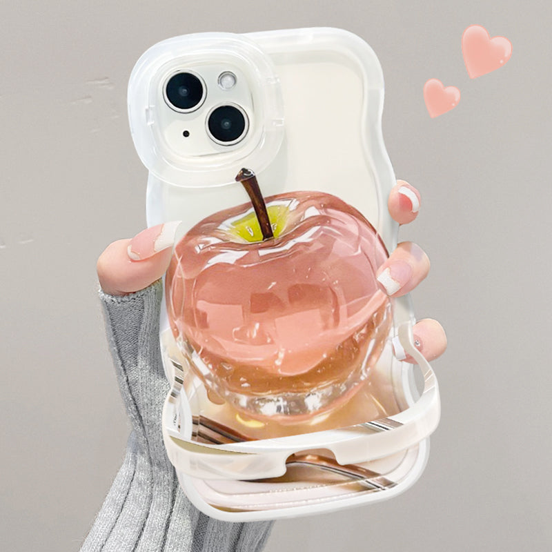 🔥 Hot Sale 40% OFF💕Apple Pattern Transparent Phone Case for iPhone