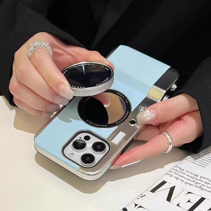 Magnetic Mirror Camera Phone Case for iPhone Series