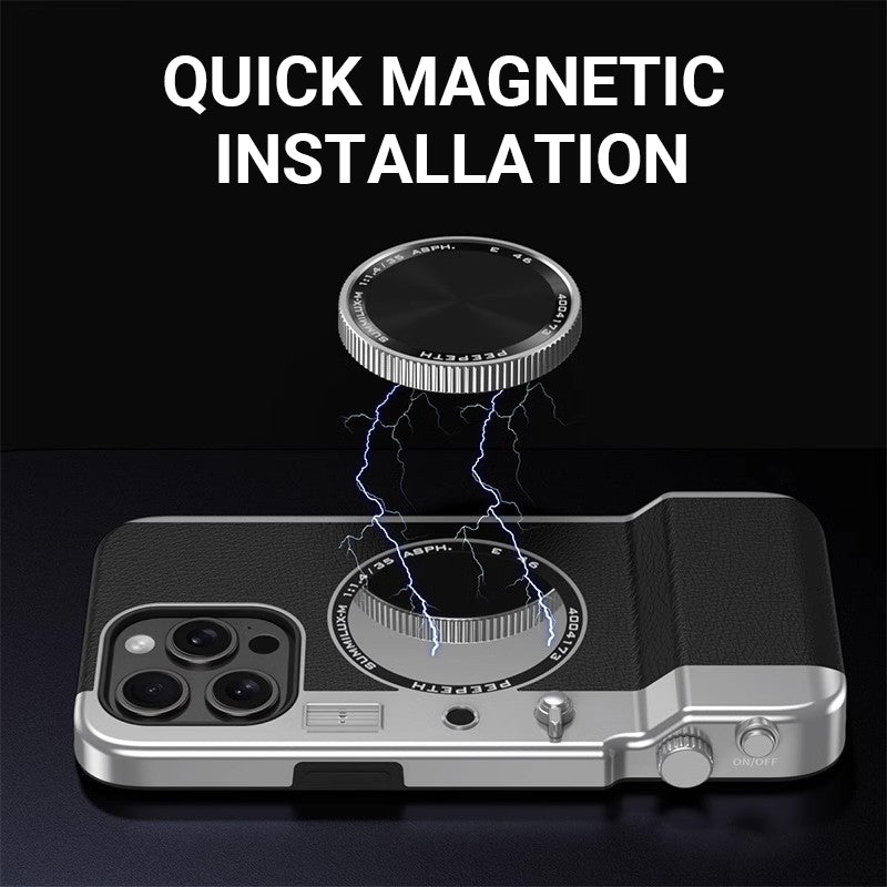 Magnetic Mirror Camera Phone Case for iPhone Series