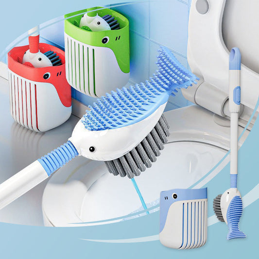 ✨Wall-Mounted Suction Cup Toilet Cleaning Brush Set