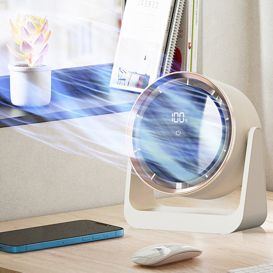 Strong Wind Ultra Quiet Portable Rechargeable USB Desk Fan
