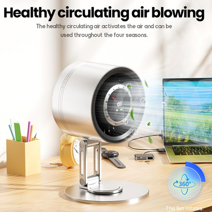 Rotating Foldable Display Turbo Fan