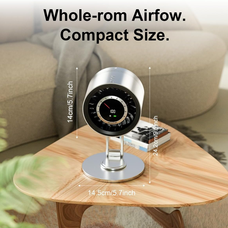 Rotating Foldable Display Turbo Fan