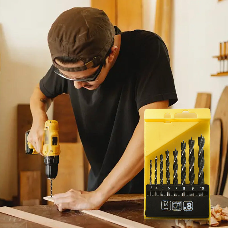 🔩Multifunctional, durable spiral drill bit set