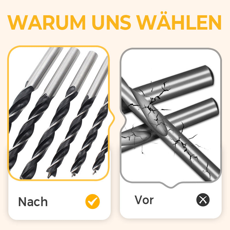 🔩Multifunctional, durable spiral drill bit set