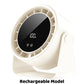 100-Speed Mini Silent Desk Fan with Digital Display
