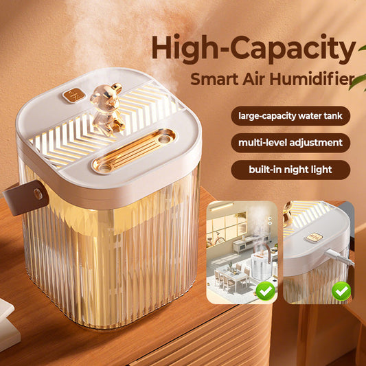 Compact High-Capacity Smart Air Humidifier with Night Light